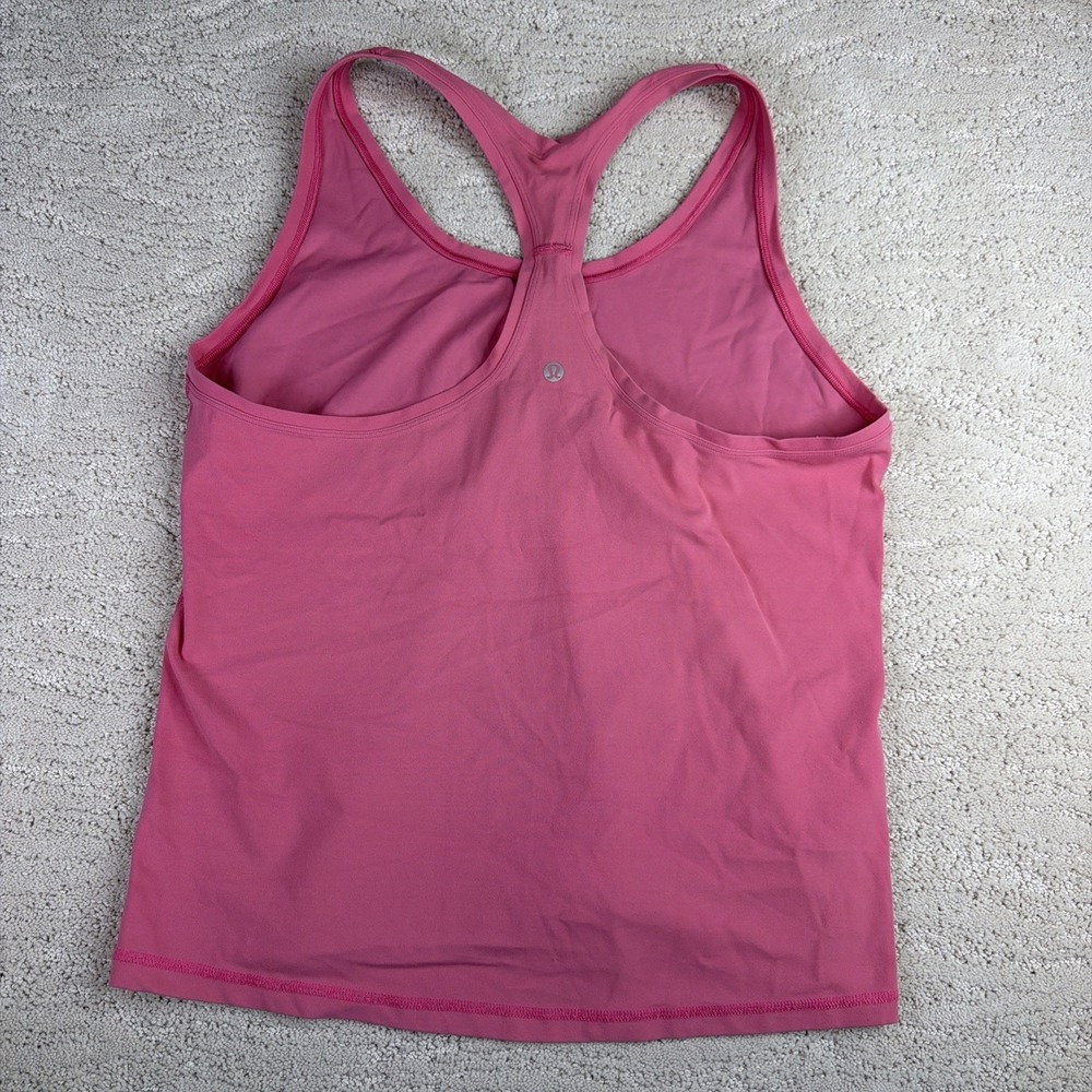 Women's Lululemon Size 10 Pink Racerback Athletic Sports Tank Top